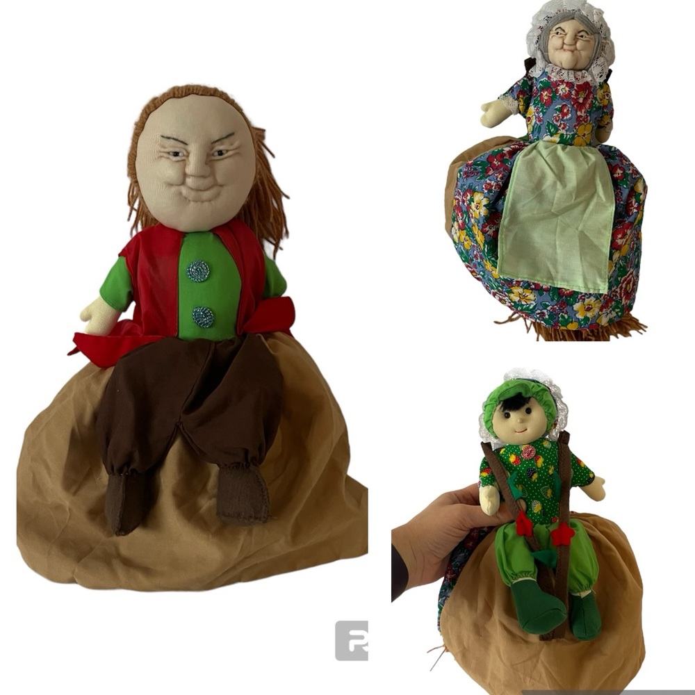Sofplay Flip Topsy Turvey Jack & The Beanstalk Story Telling Doll Vintage
